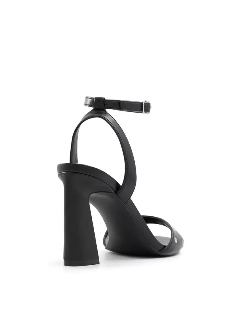 Denverr Ankle Strap Eyelet Heels