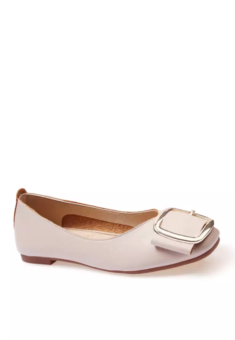Discount on Twenty Eight Shoes  shoes - SKU: VANSA Fashion Buckle Flat Shoes VSW-F186-11.R