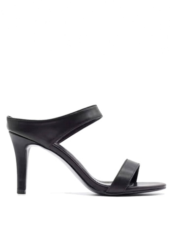 Twenty Eight Shoes black Strappy Slip-On Heels VS1891 TW446SH91DKYHK_1