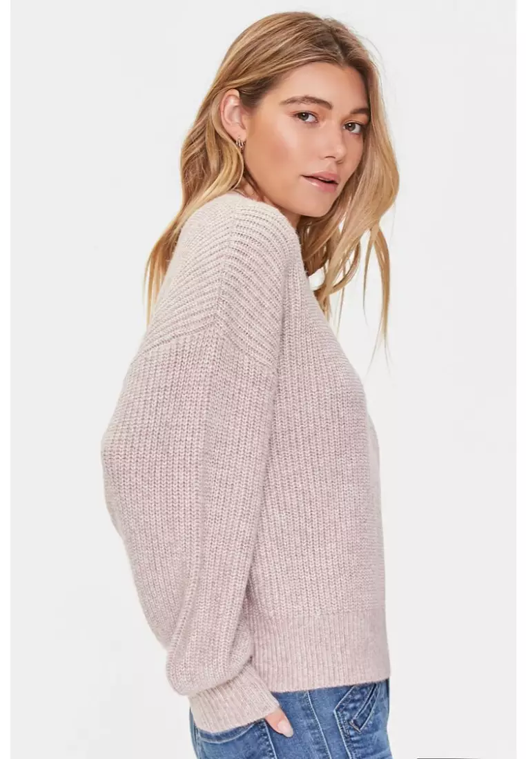 Buy FOREVER 21 Purl Knit Drop-Sleeve Sweater 2023 Online | ZALORA  Philippines