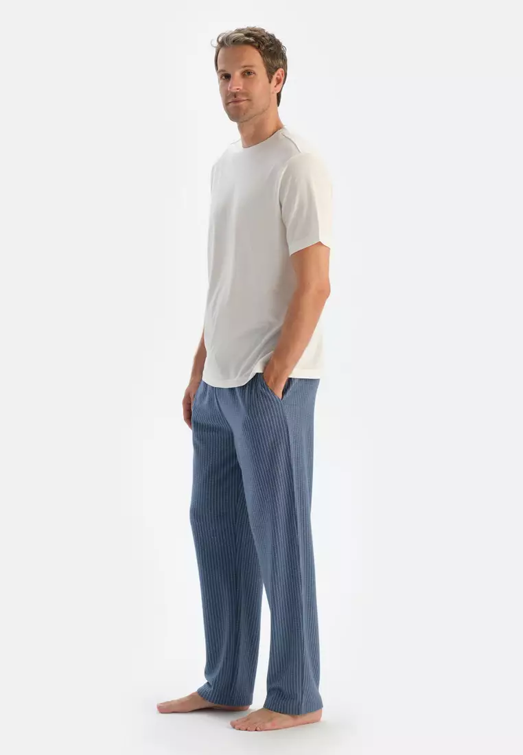 Indigo Trousers, Striped, Regular Fit, Sleepwear for Men