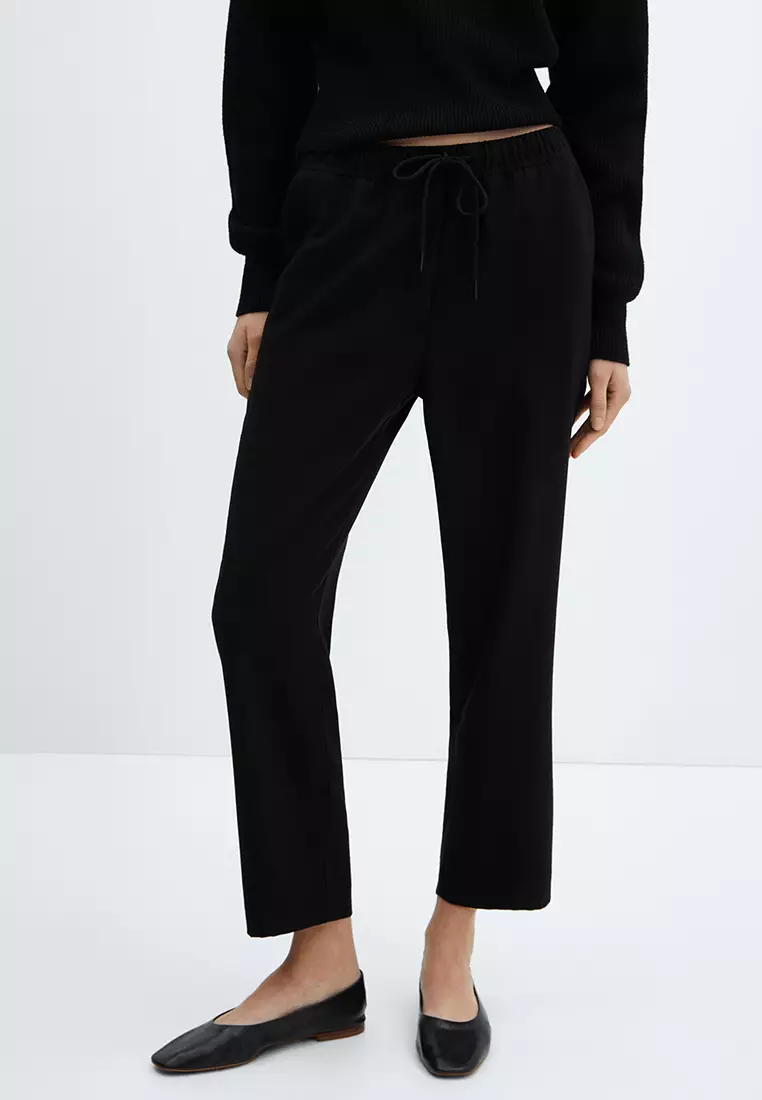 Buy Mango Straight Velvet Trousers 2024 Online