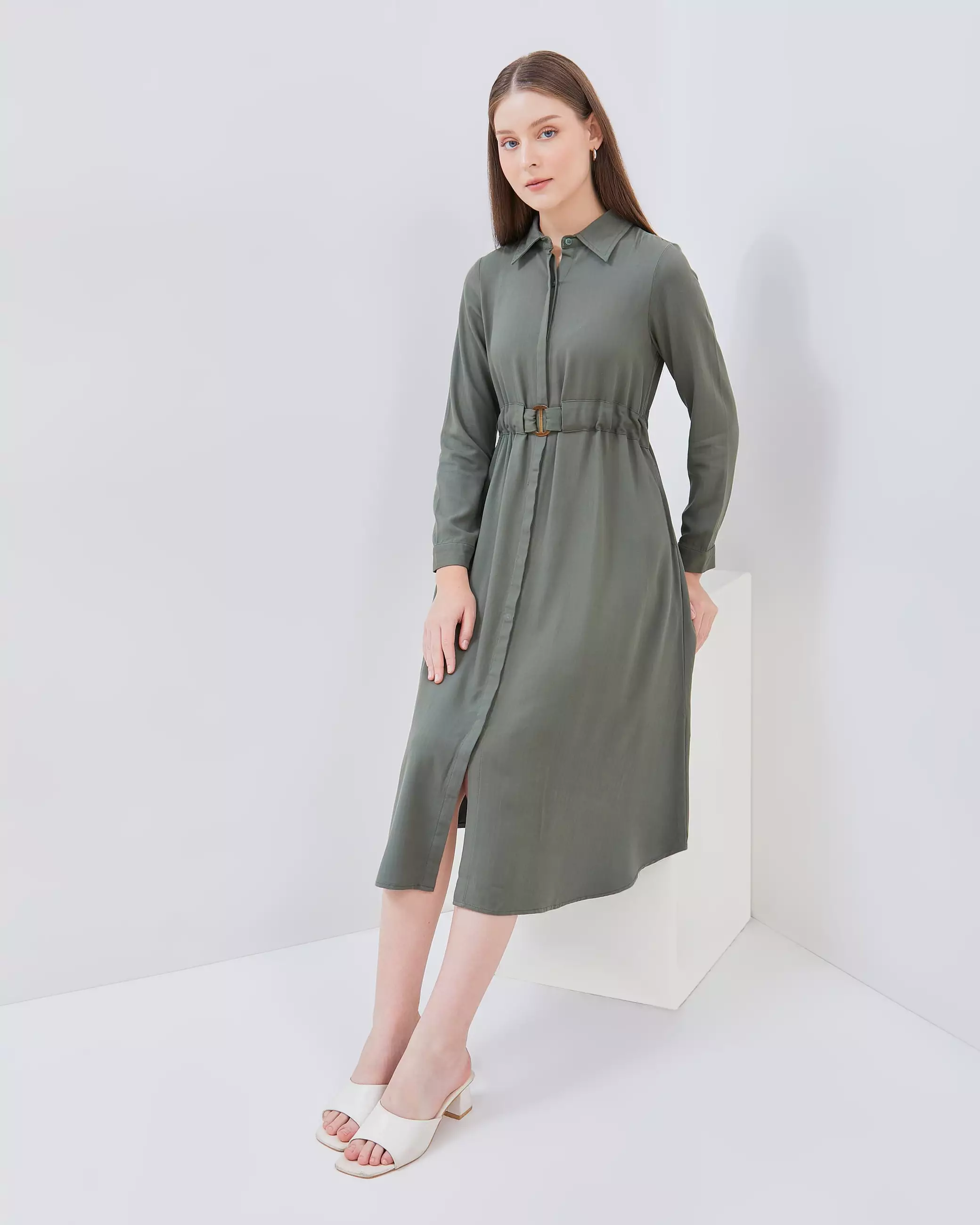 AMK Tunik Wanita TN Aisyah Ls Sage Green