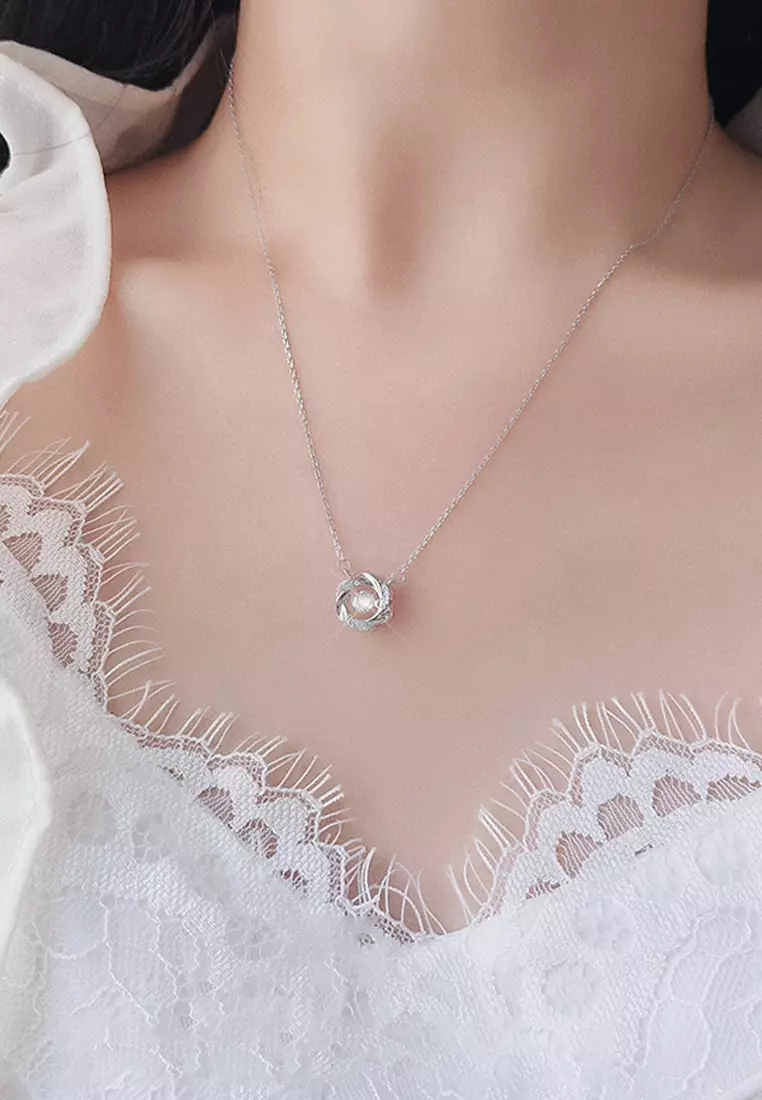 Kalung Wanita Necklace Jewellery Kalung Wanita Permata Perhiasan Cewek Wedding Tunangan Gift