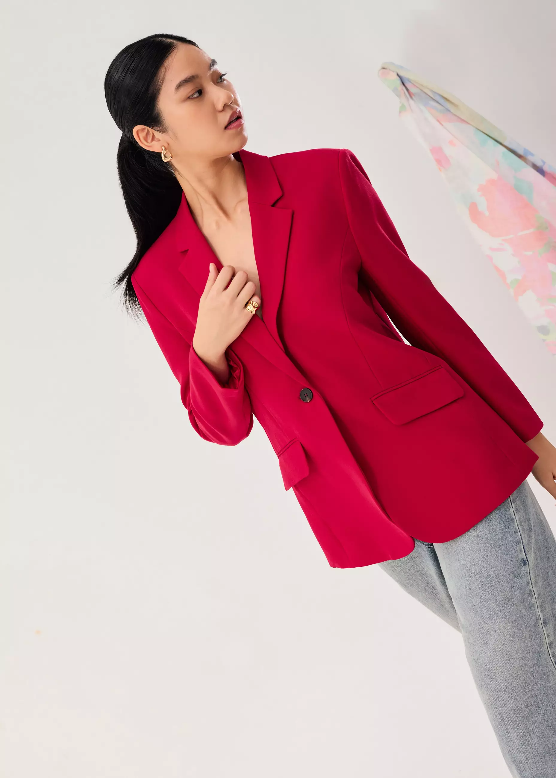 Blazer Wanita - RuchedReady™ Rachel Blazer