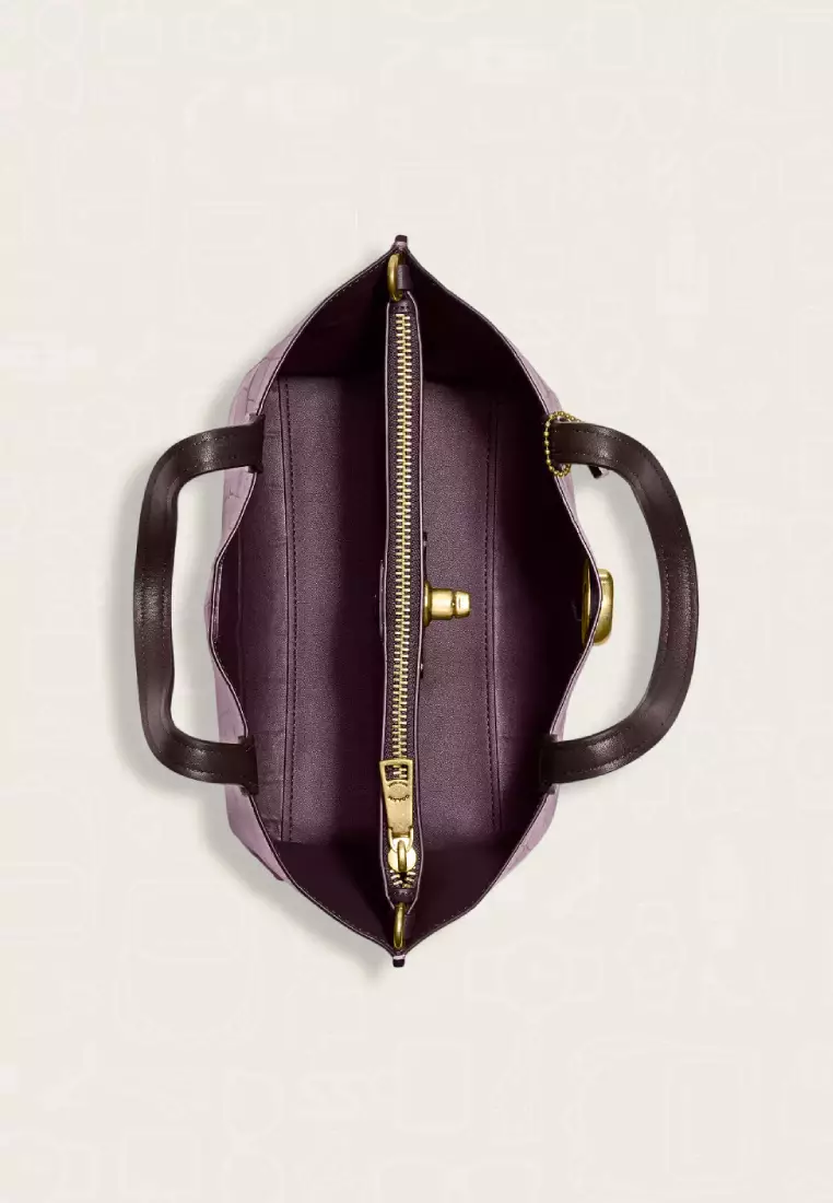 Coach Willow Tote Bag 24 Ice Purple