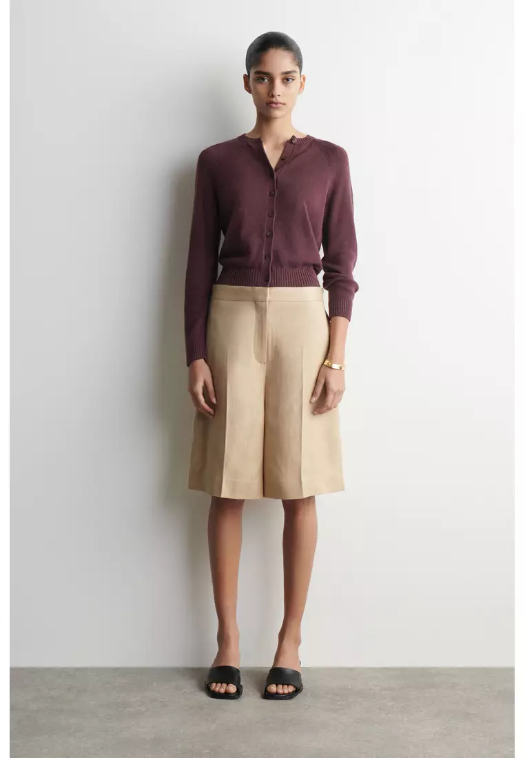 KNITTED LINEN CARDIGAN