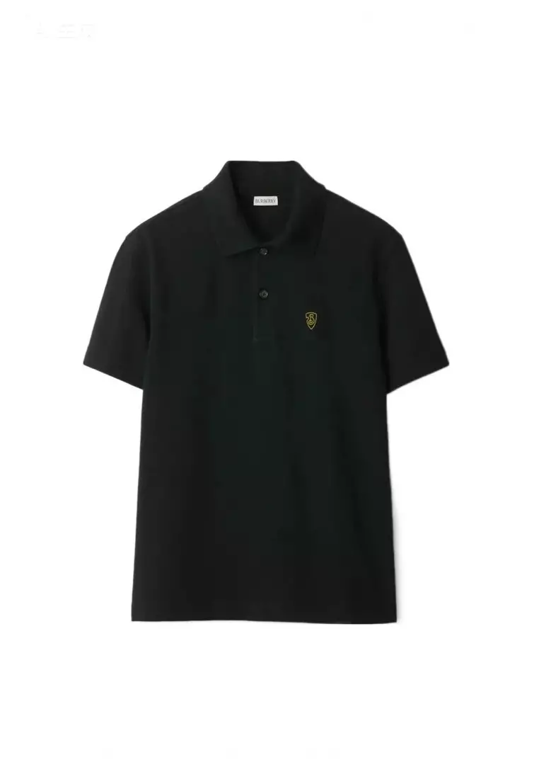 Buy BURBERRY Men's Short-sleeved Polo Shirt in Coal Color 80998821