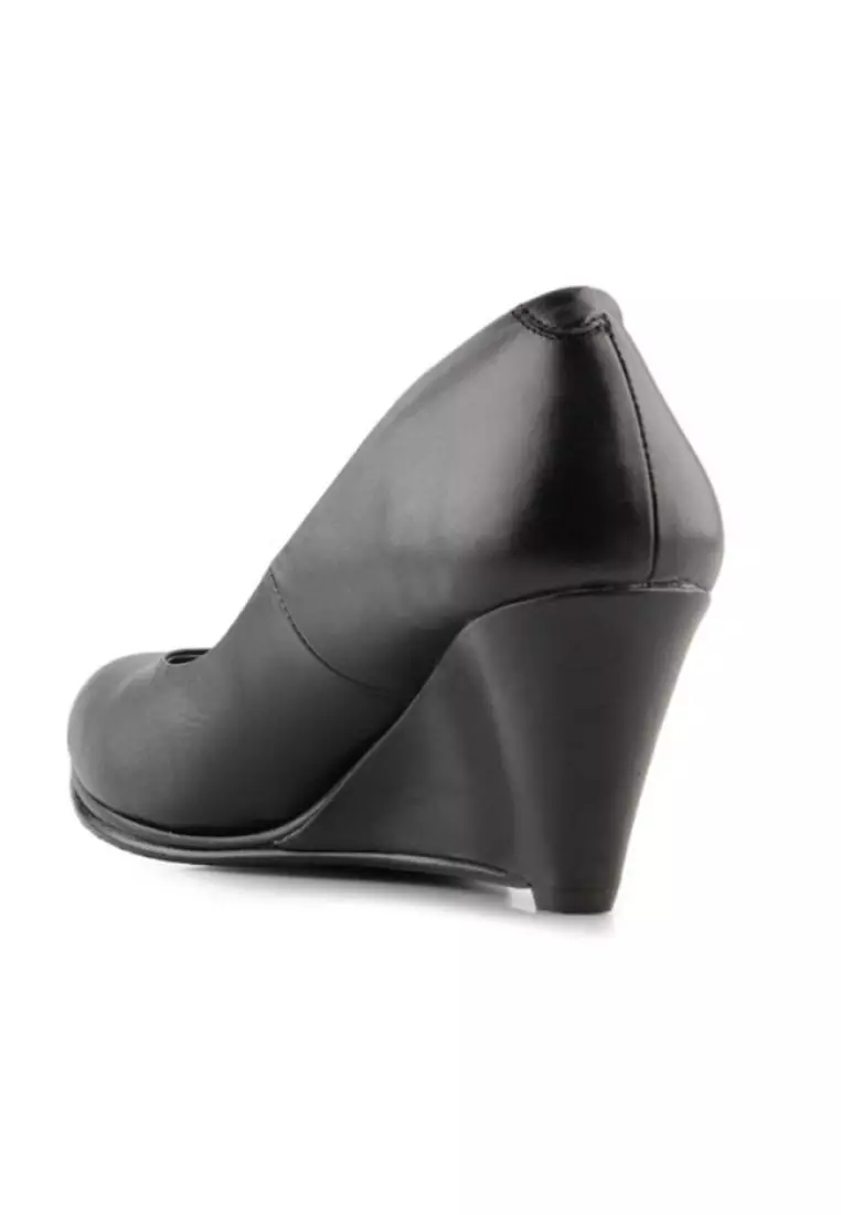 Raia sepatu Wanita kantor Wedges