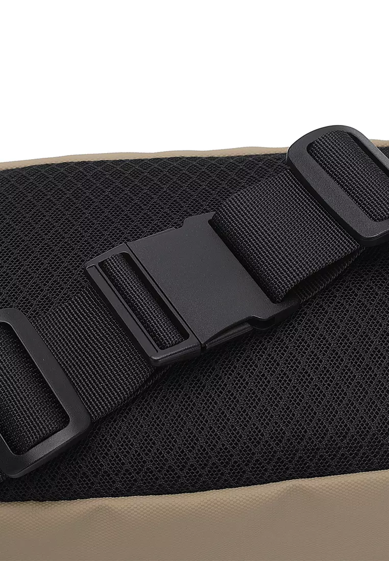 Men's Waist Bag / Belt Bag / Chest Bag (Tas Pinggang / Tas Dada Pria) - Krem