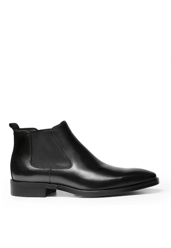 Twenty Eight Shoes black VANSA  Vintage Leather Elastic Boots  VSM-B601 BB7A6SHF165F66GS_1
