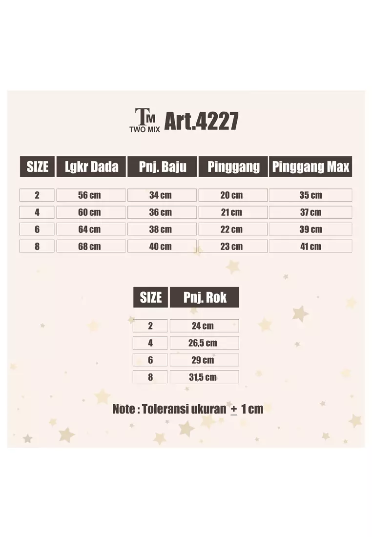 Two Mix Setelan Anak Perempuan Bear Love Set 1-8 Tahun 4227