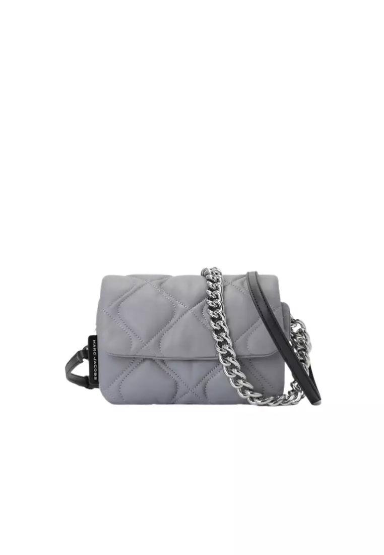 marc jacobs logo quilted phone crossbody bag