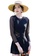 A-IN GIRLS black Elegant mesh-paneled swimsuit EE229US0C7DD93GS_1