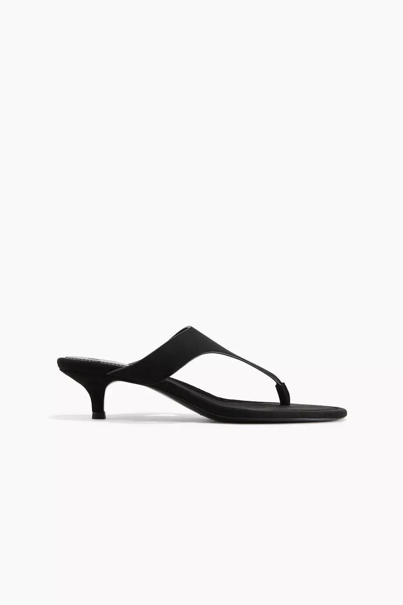 Kitten-heeled sandals