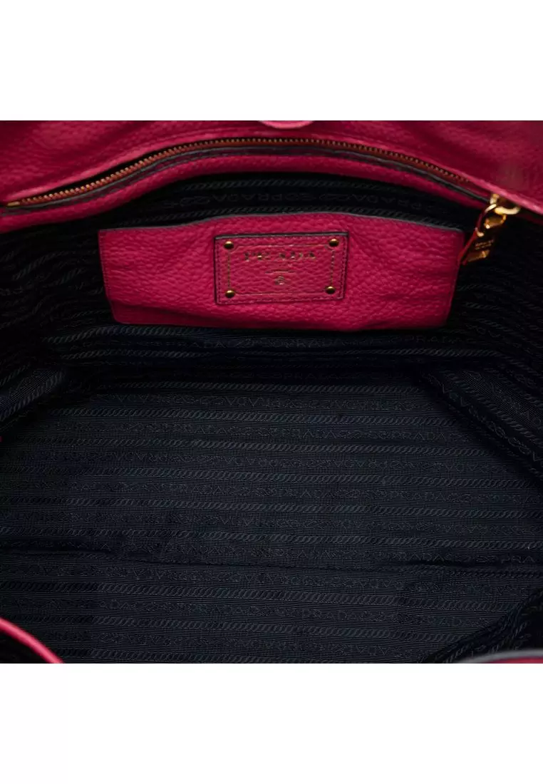 Pre-Loved Prada Vitello Daino Open Convertible Tote
