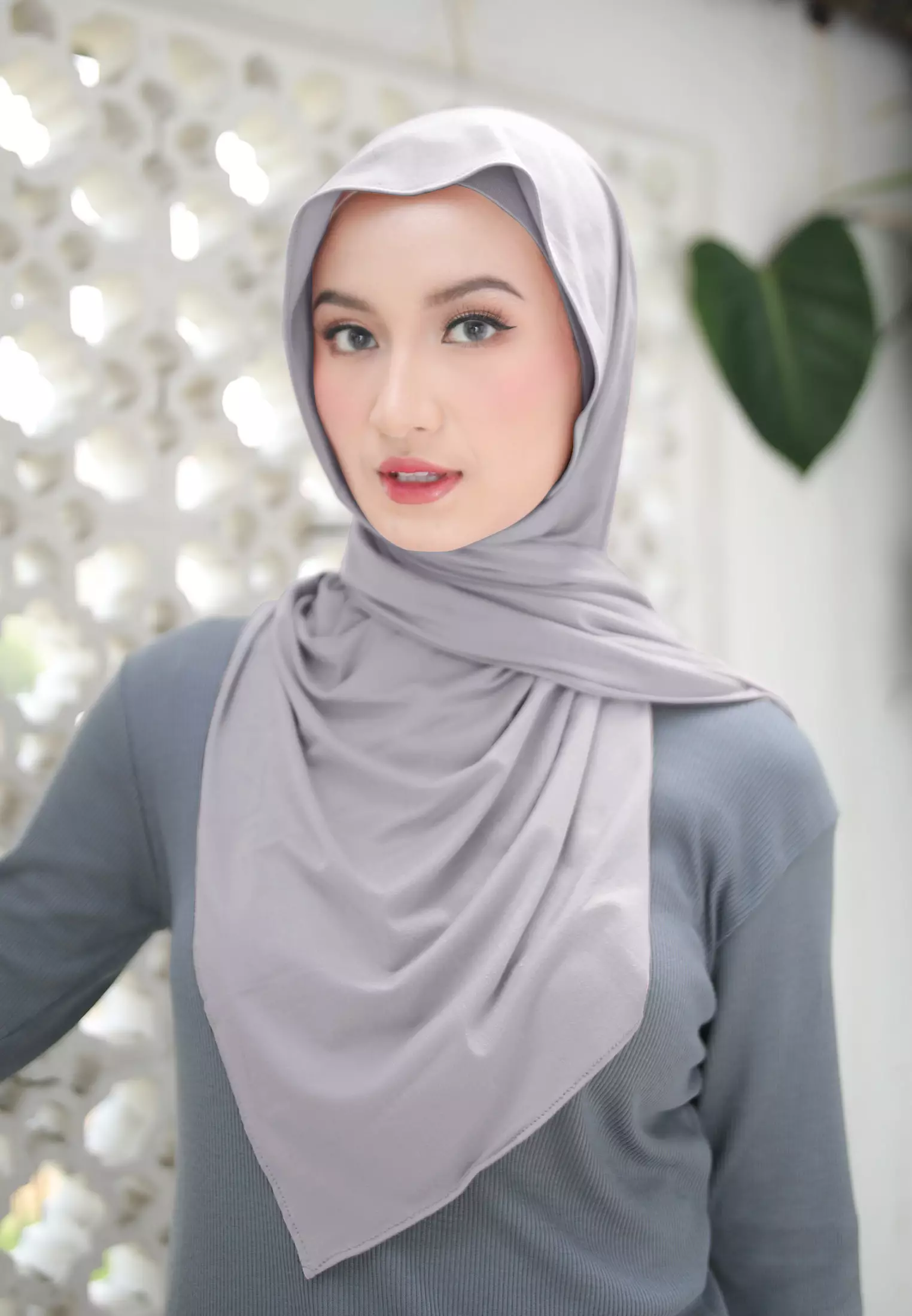 Cotton Bee - Nayma Turkey Shawl | Pashmina Rayon Premium - Cool Grey