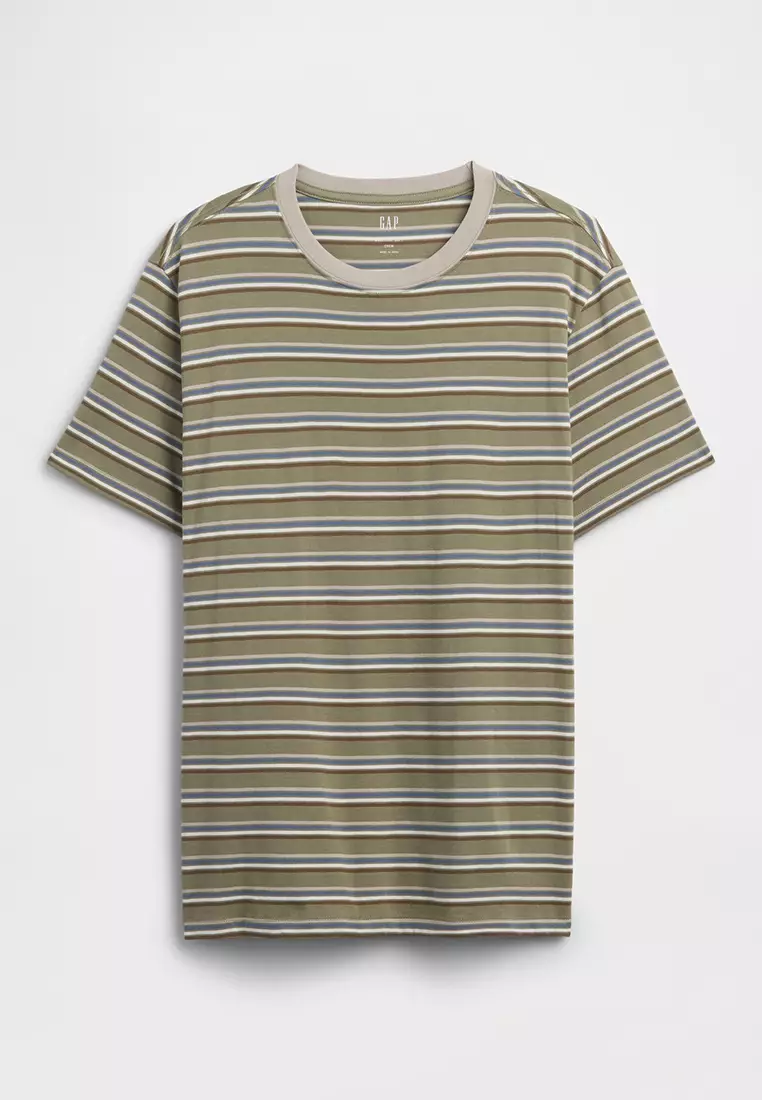 Everyday Soft Stripe Crew Neck T-Shirt