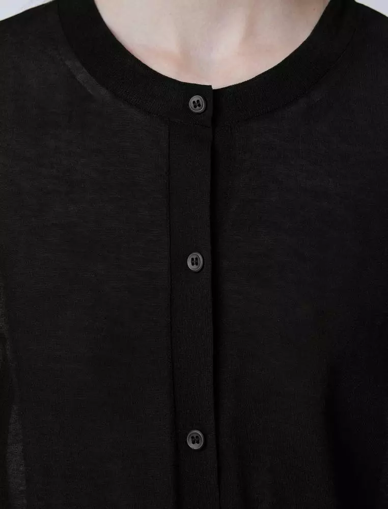   Short Length Open-Front Knit Sweater