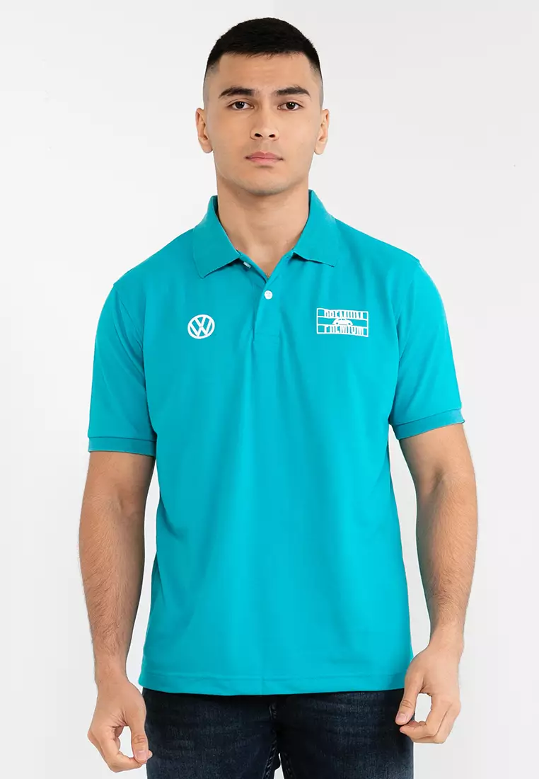 turquoise blue polo t shirt