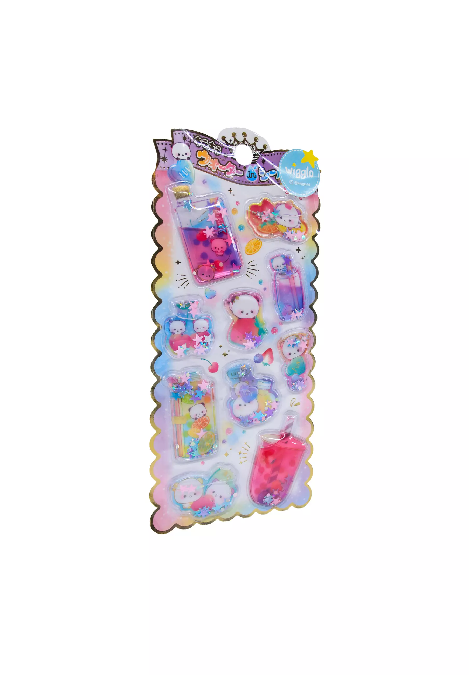 Glitter Sticker Purple Mix