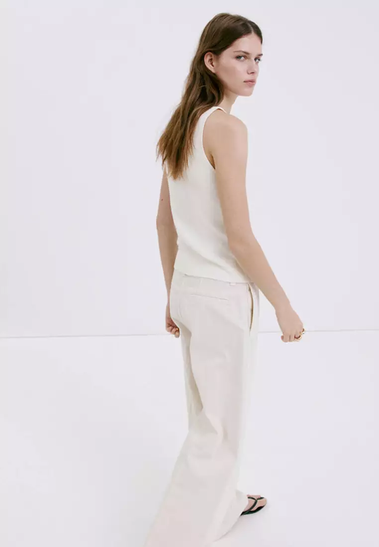 Fine Knit Boat Neck Top