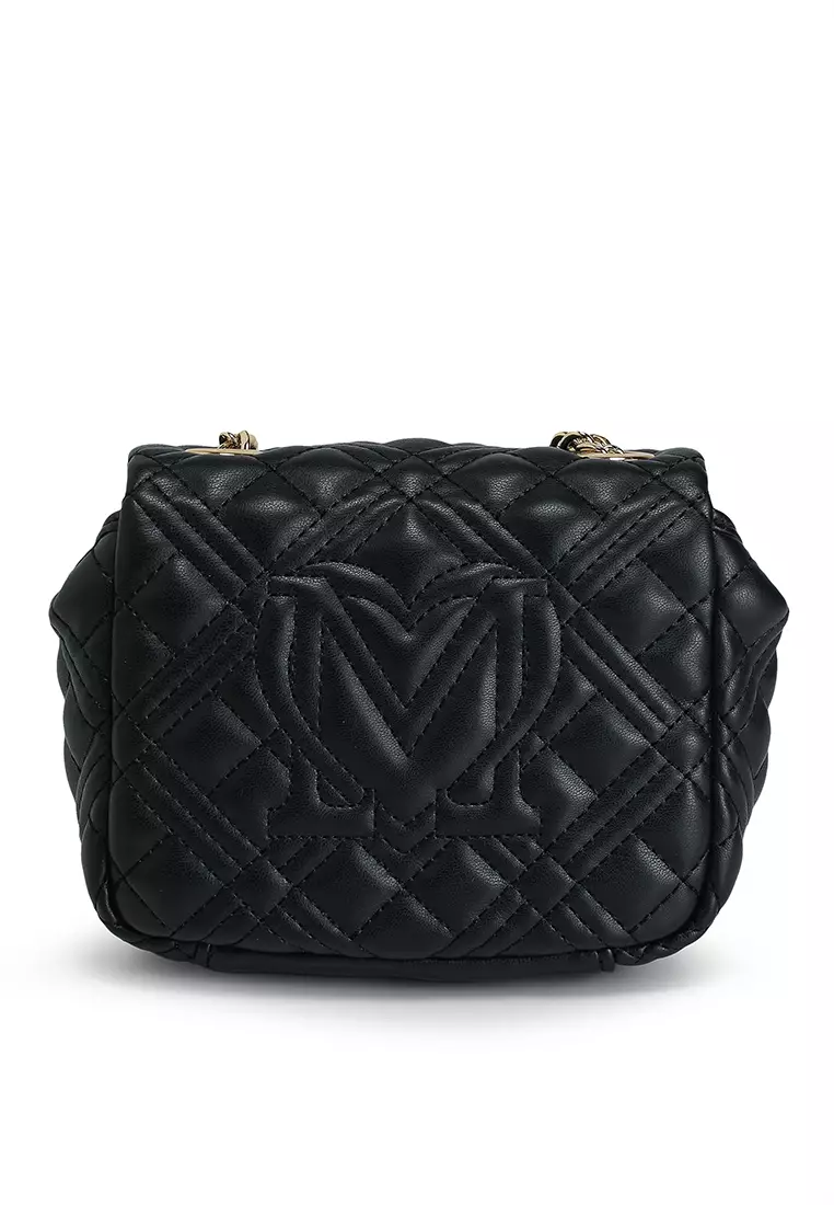 Logo Quilted Chain Crossbody Bag (tr)