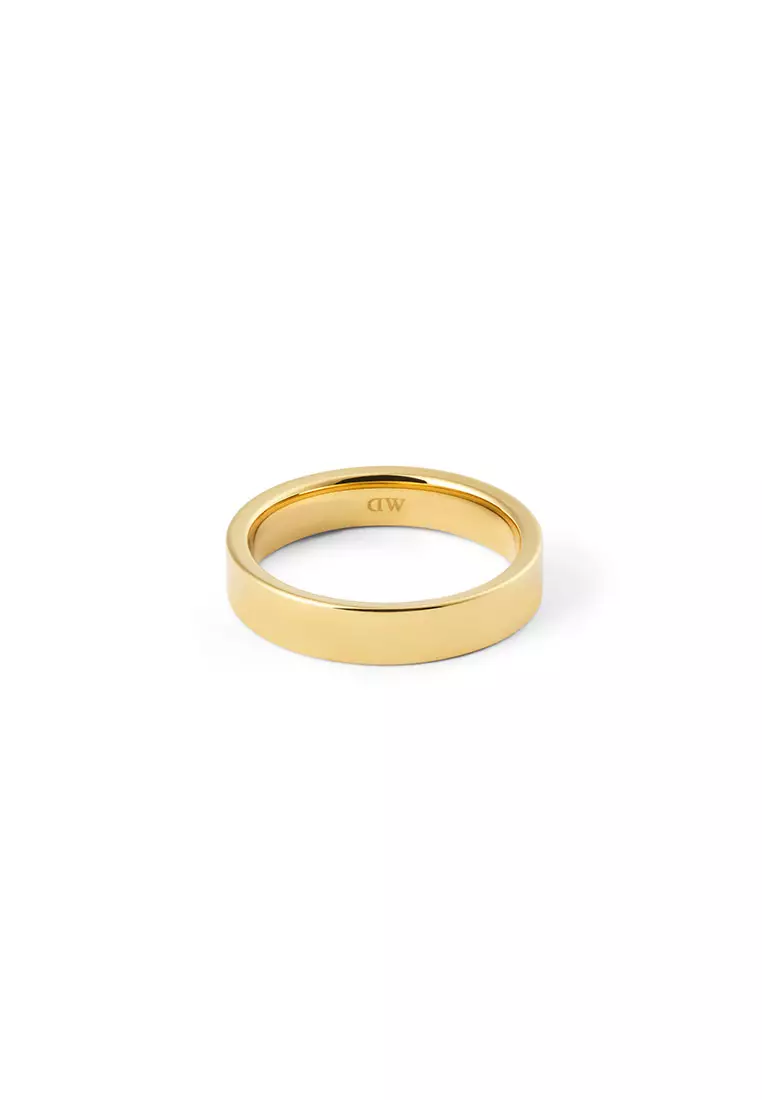 Line Ring Polished Gold 4.5mm - Unisex Ring for women and men stainless steel Ring DW Official Authentic Original