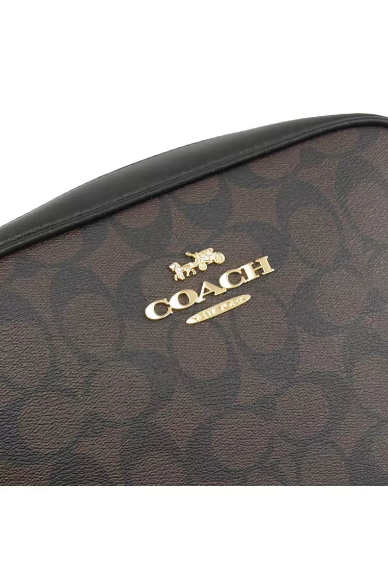 Jamie Camera Bag In Signature Canvas - Dark Brown