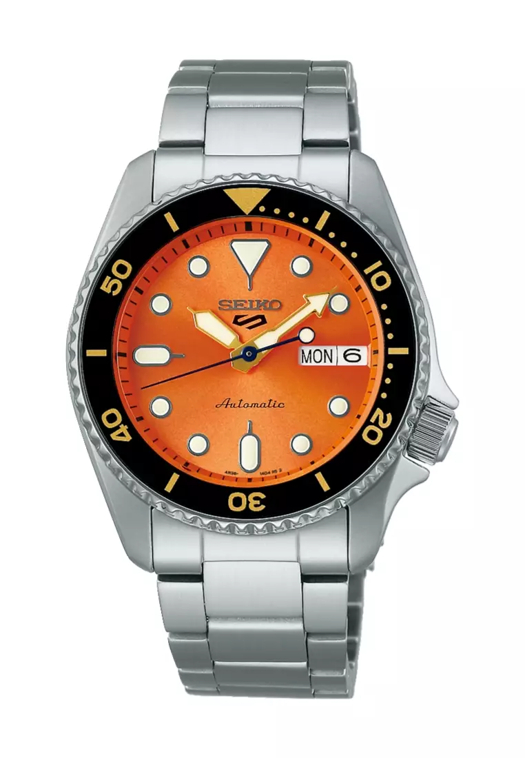 SEIKO 腕時計 クォーツ Buy Seiko Seiko 5 Sports SKX Series 'Midi' Orange 38mm Automatic