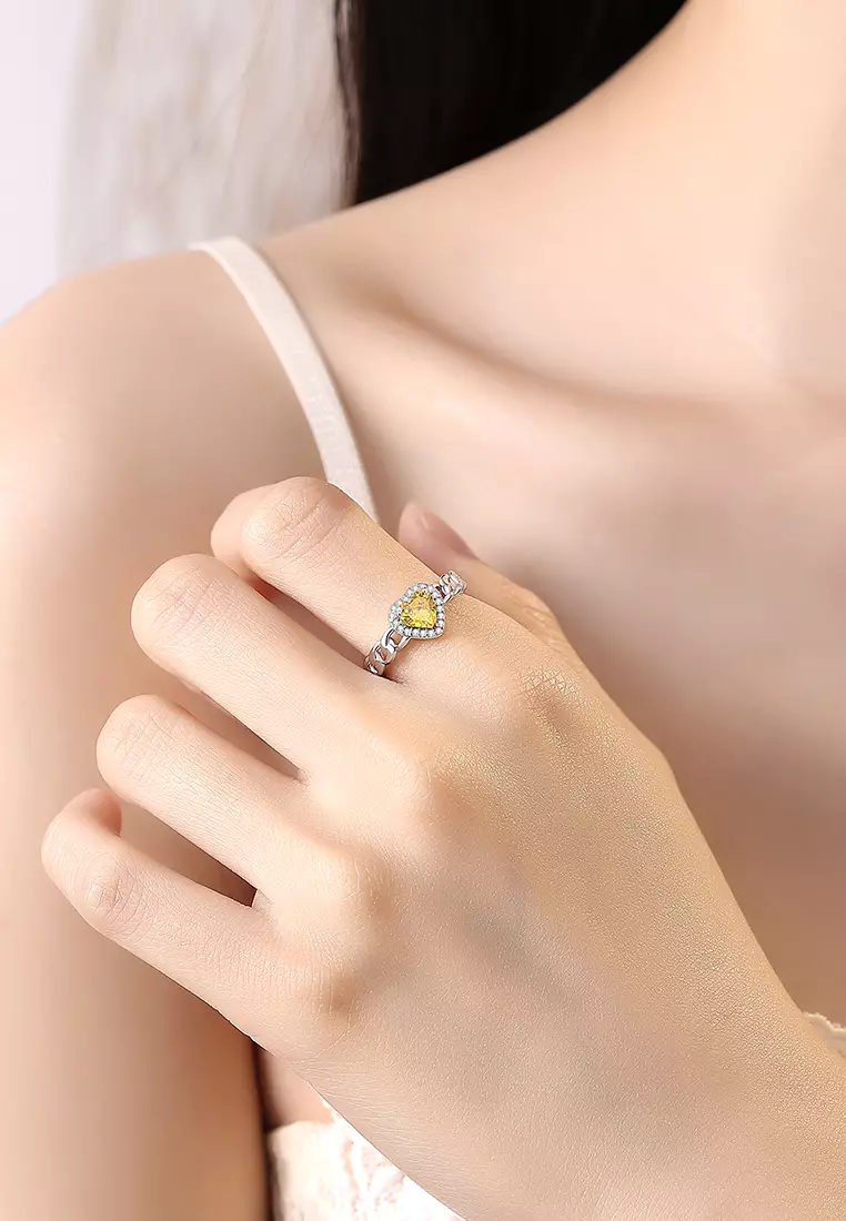 Cincin Wanita Korea Elegan Perhiasan Free Size Cincin Cewek Berlian Rings