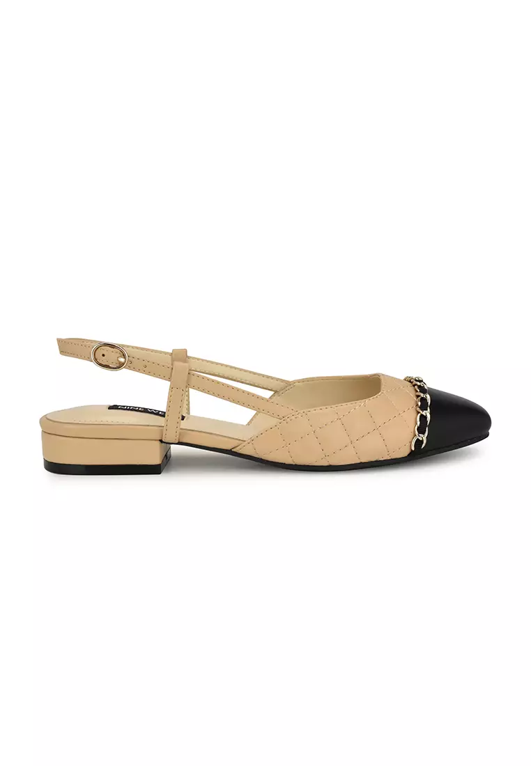 Discount on Nine West  shoes - SKU: Charme3 Slingback Dress Flats Light Natural