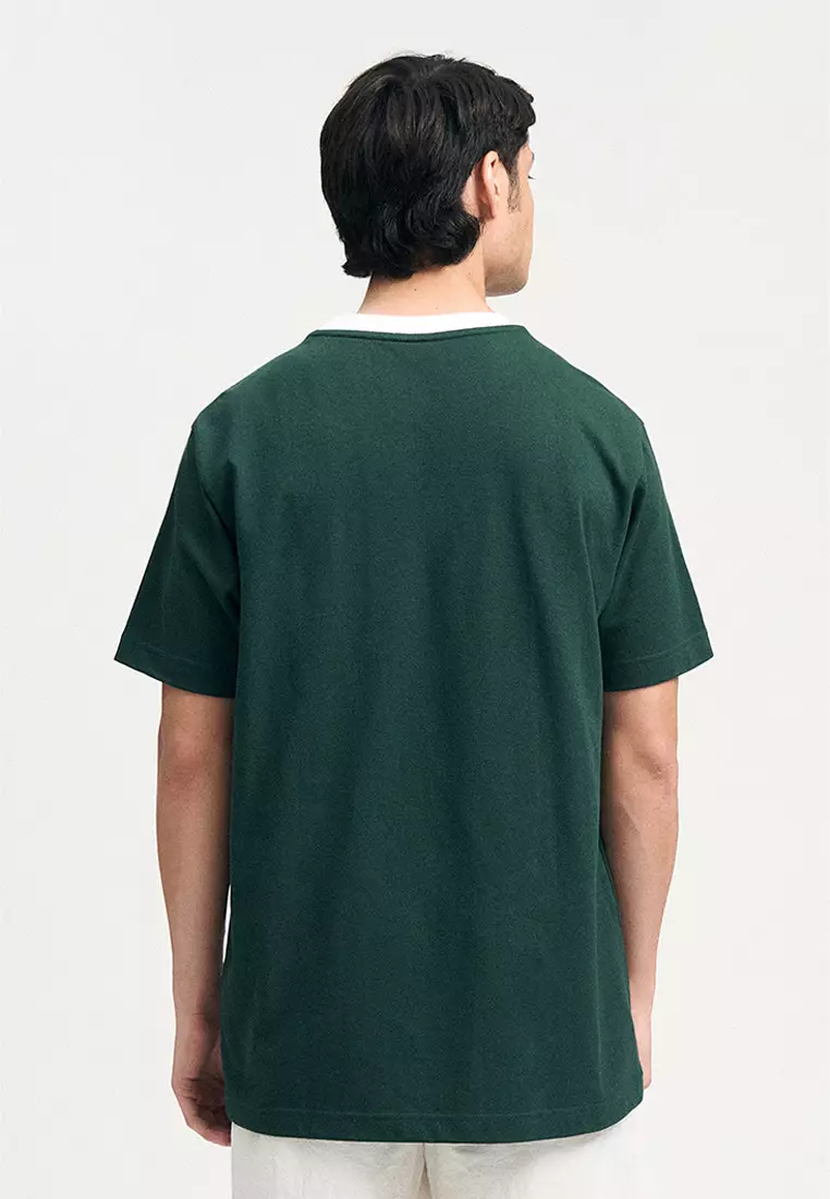 Regular Fit T-shirt with Contrast Details