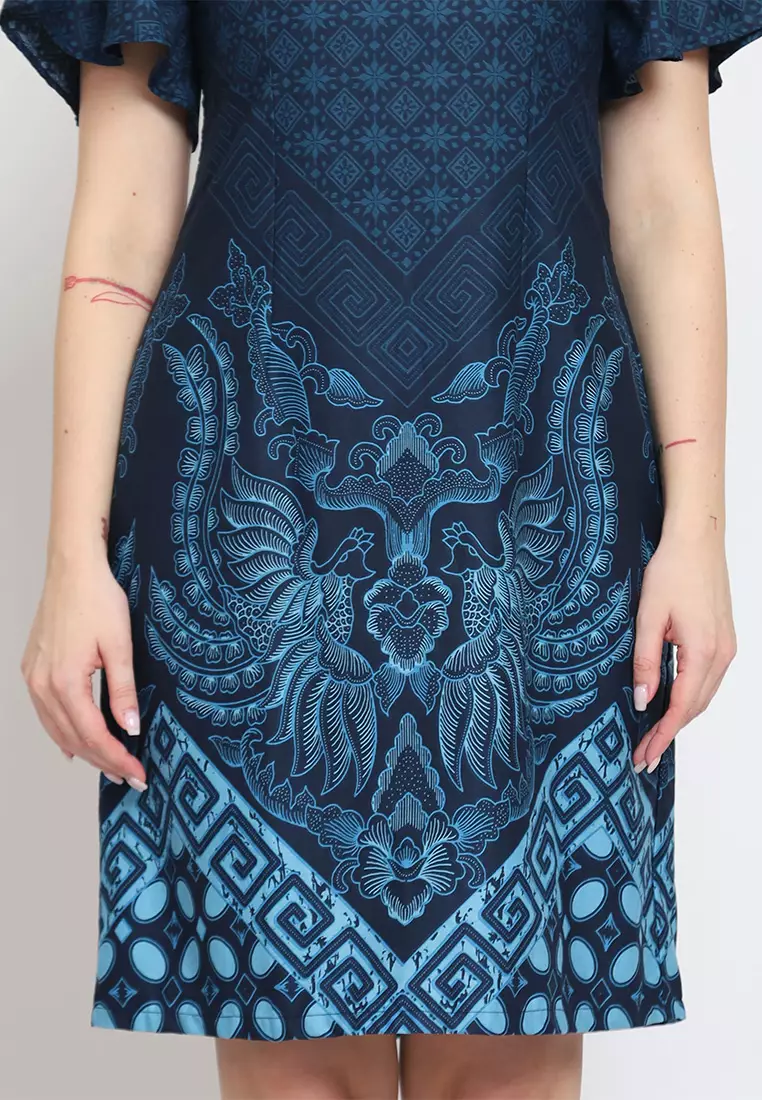 Hadinata Batik Wanita Superfine Dress Furing Yuvika Yudisthira