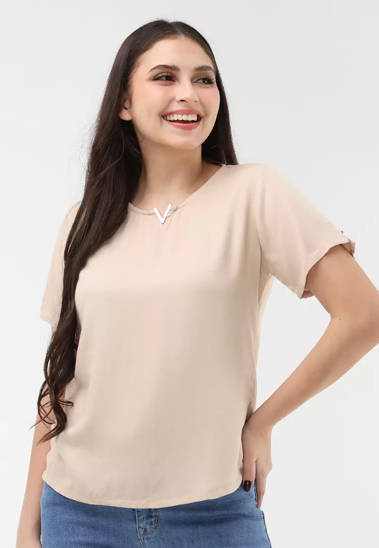 Boldtwill Rayon Short Sleeves Blouse