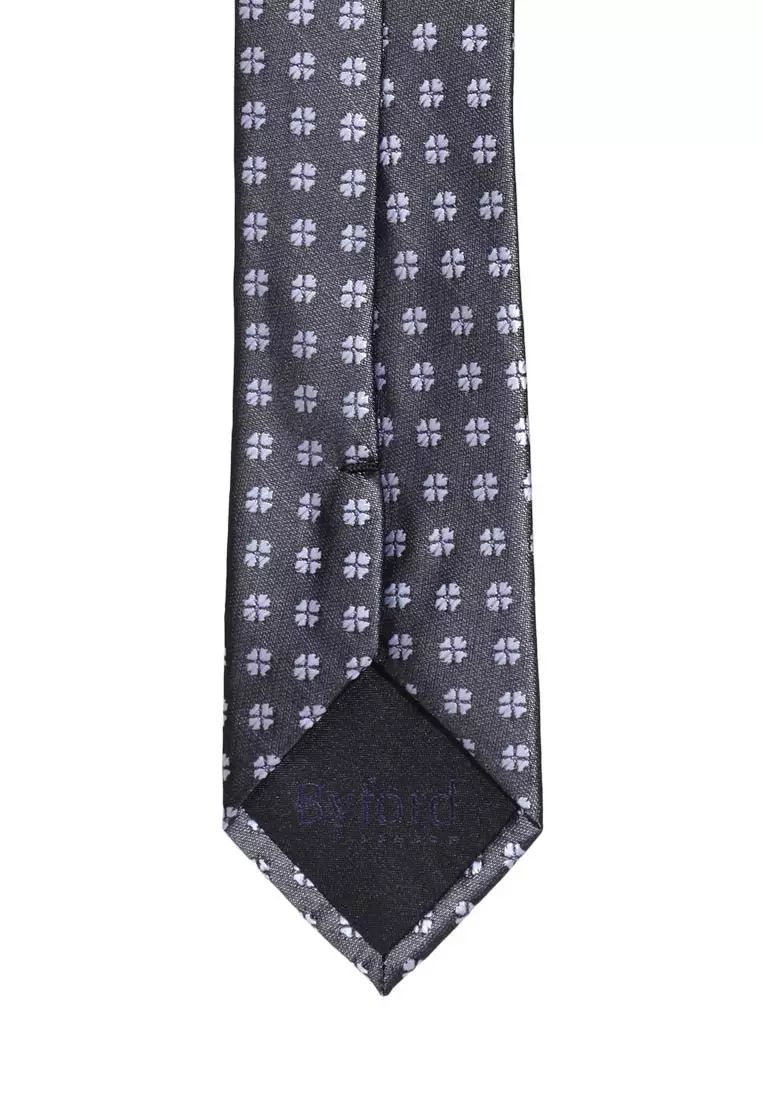 Byford Mens Micro Polyester Neck Tie 6.5 - 3026006B-33BlueLeaf