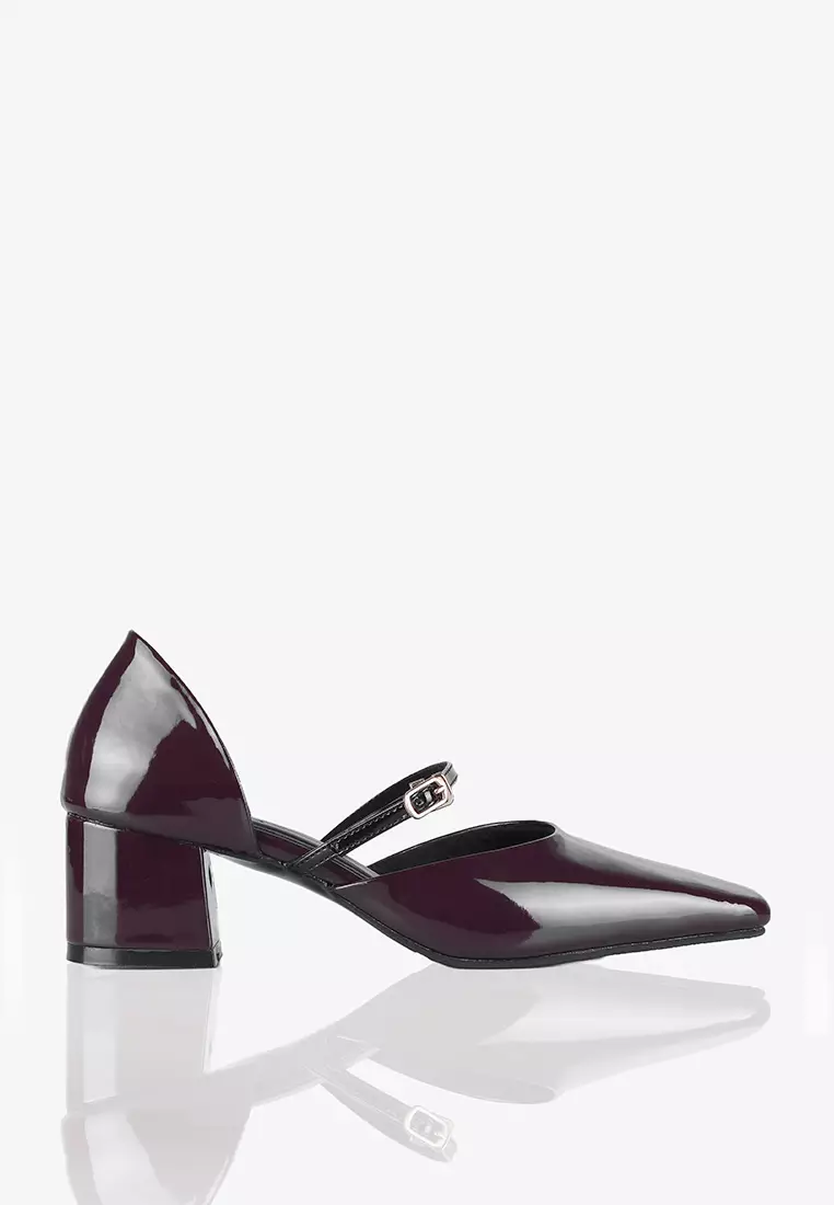 Geneve Block Heel Square-toe Shoes