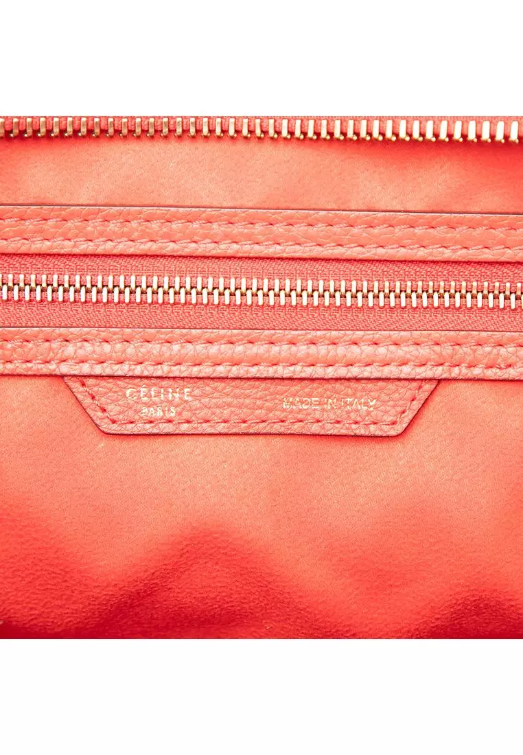 Pre-Loved Celine Mini Grained Calfskin Luggage Tote