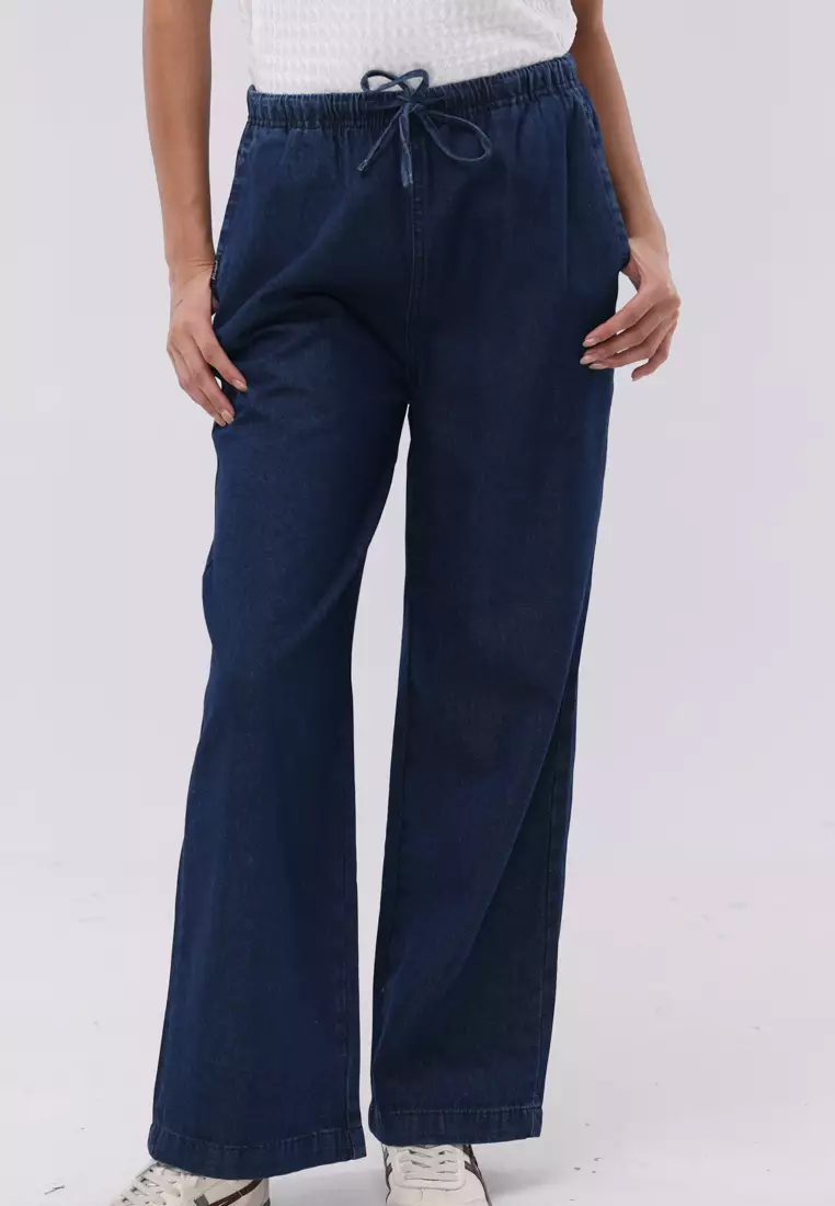 Denim Wide Leg Pants