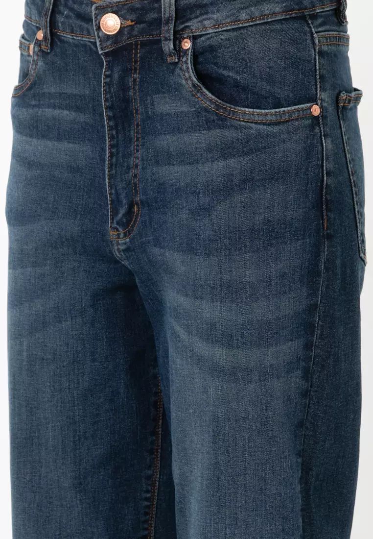Sugar-High Rise Straight Fit Jeans