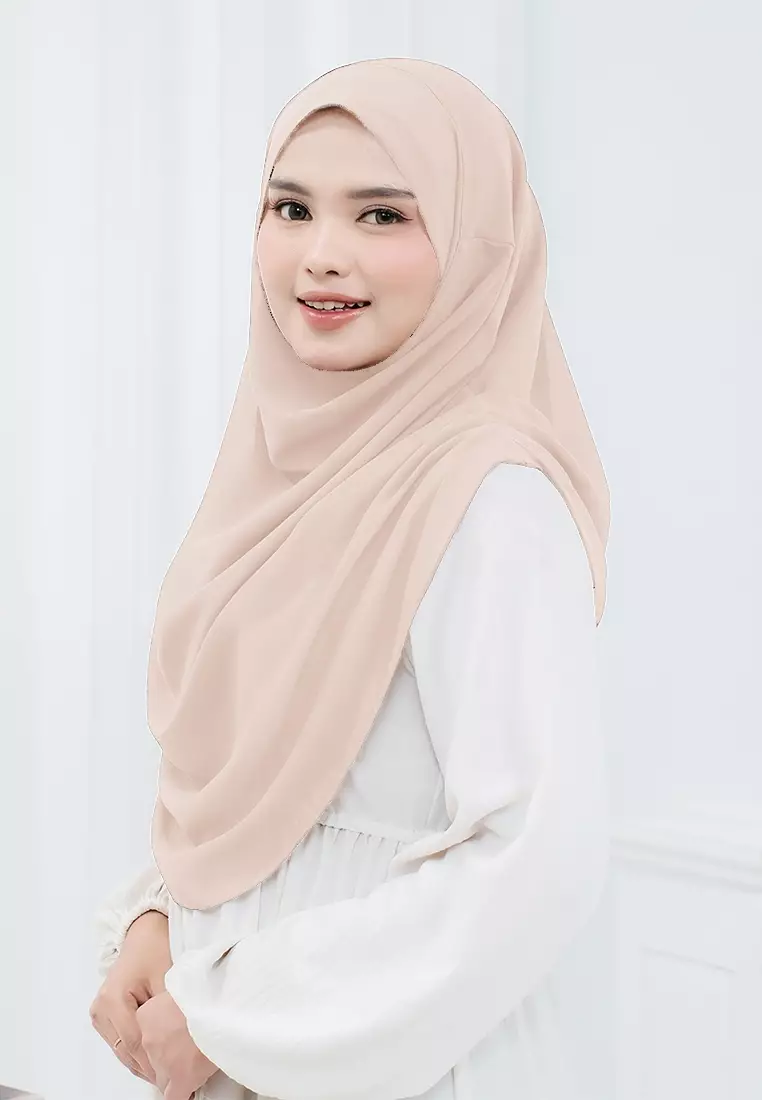 HIJAB INSTAN NASHWA - PEACH CREAM