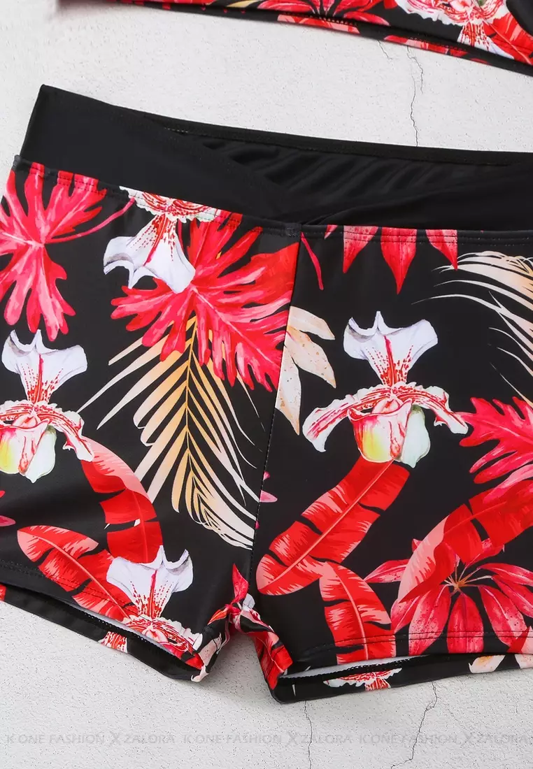(2pcs)Sexy Printed Bikini Swimsuit