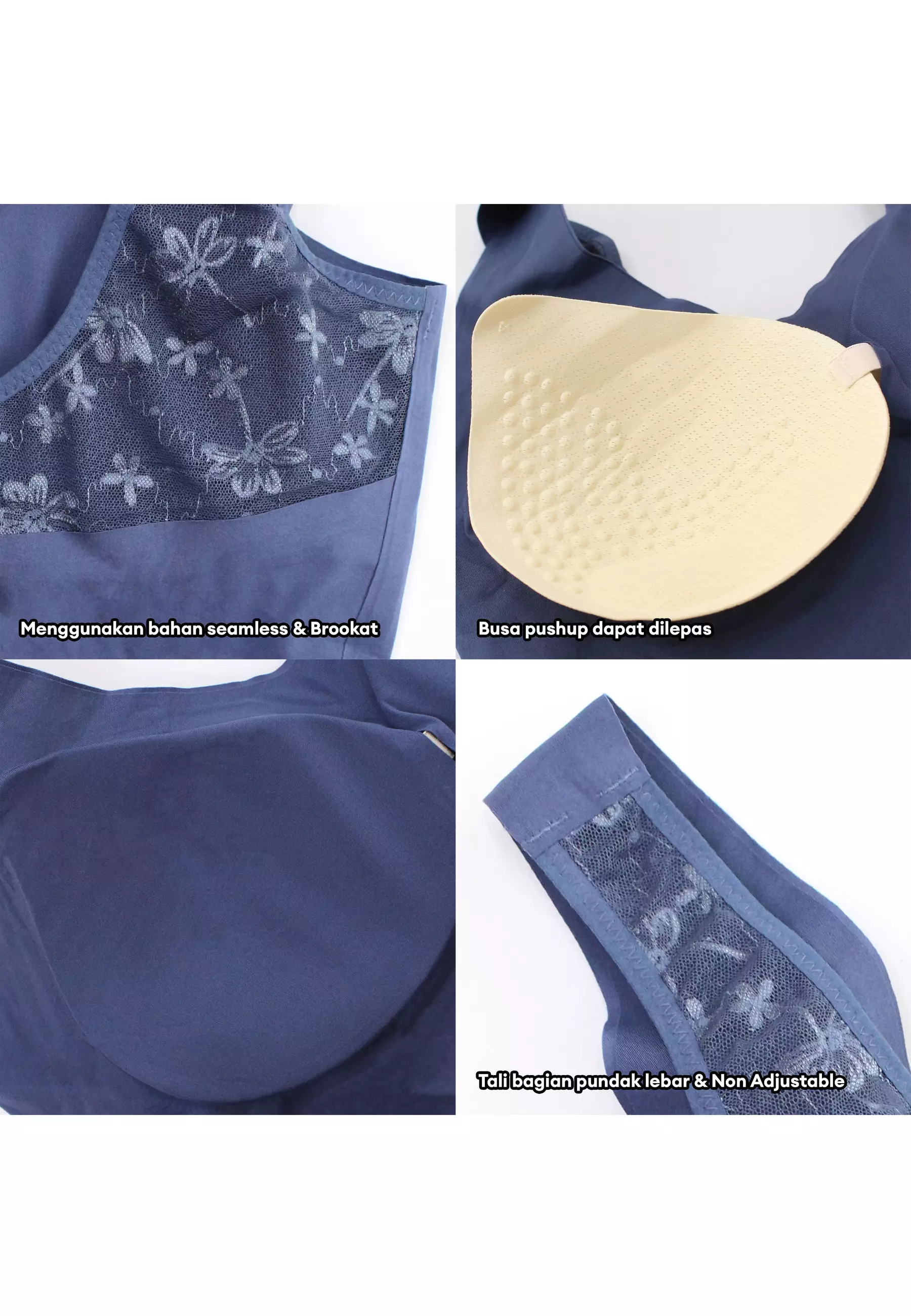 YouHave (YouHave) BH Seamless Sport Bra Seamless Bra BH Sport Wanita Bra Wanita Tanpa Kait Jahitan Busa Tipis 100198