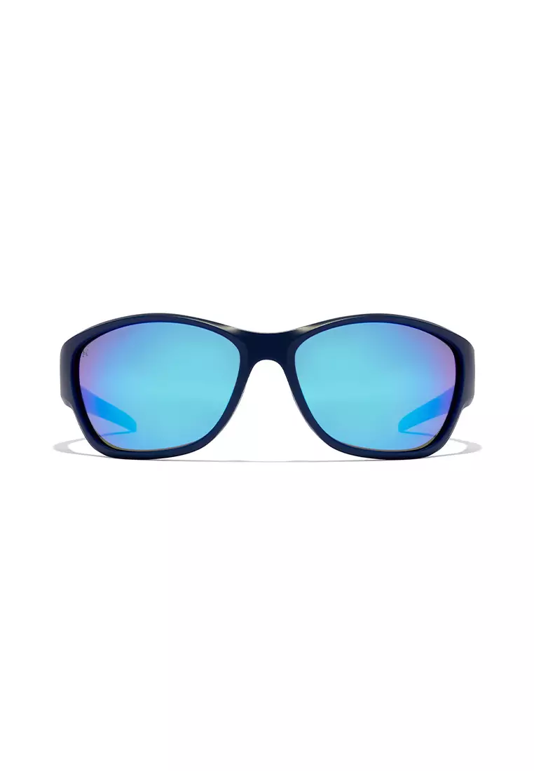 HAWKERS Navy Clear Blue RAVE Sunglasses for Men and Women, Unisex. UV400 Protection. Official Product designed in Spain