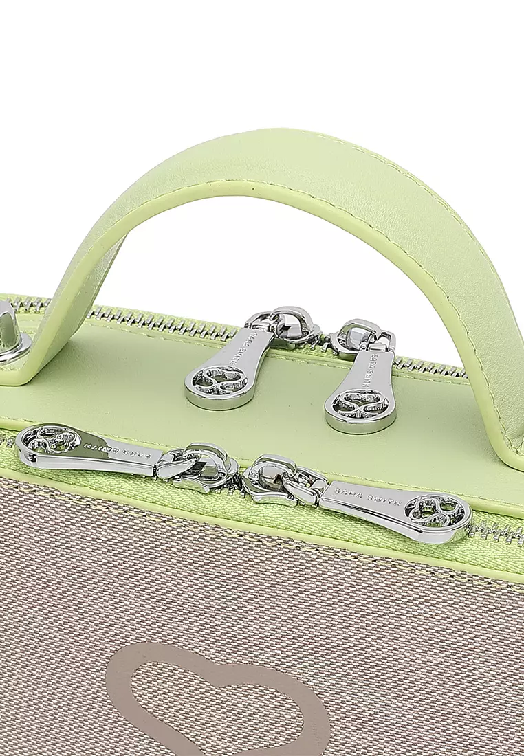 Women's Logo Top Handle Bag / Sling Bag / Crossbody Bag (Tas Selempang / Tas Tangan) - Hijau