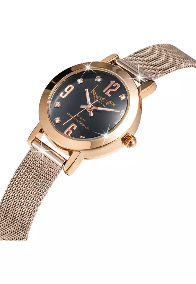 The Hour Check Krystal Watch Embellished With SWAROVSKI® Crystals