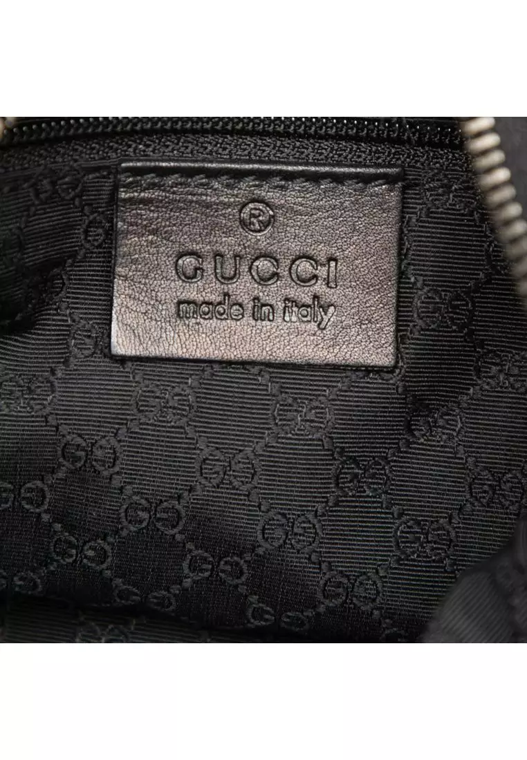 Pre-Loved Gucci Denim Web Shoulder Bag