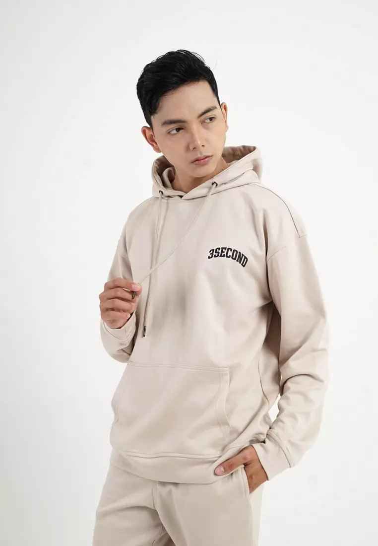 3Second Men's Jacket Hoodie Cotton Polyester Houdi OL-C110924