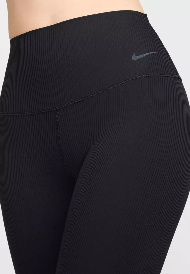 Zenvy Rib Women's Gentle-Support High-Waisted 7/8 Leggings