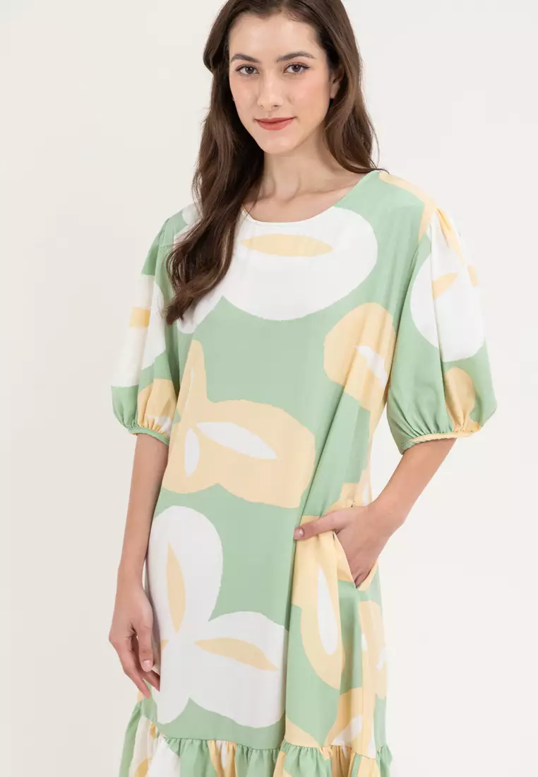 Azalea Abstract Print Dress